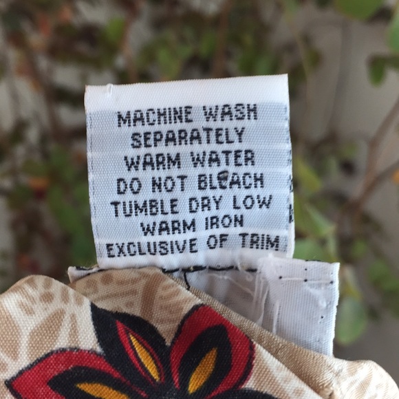 SAYBURY Kaftan Tunic Dress Red Gold One Size EUC - Picture 7 of 8